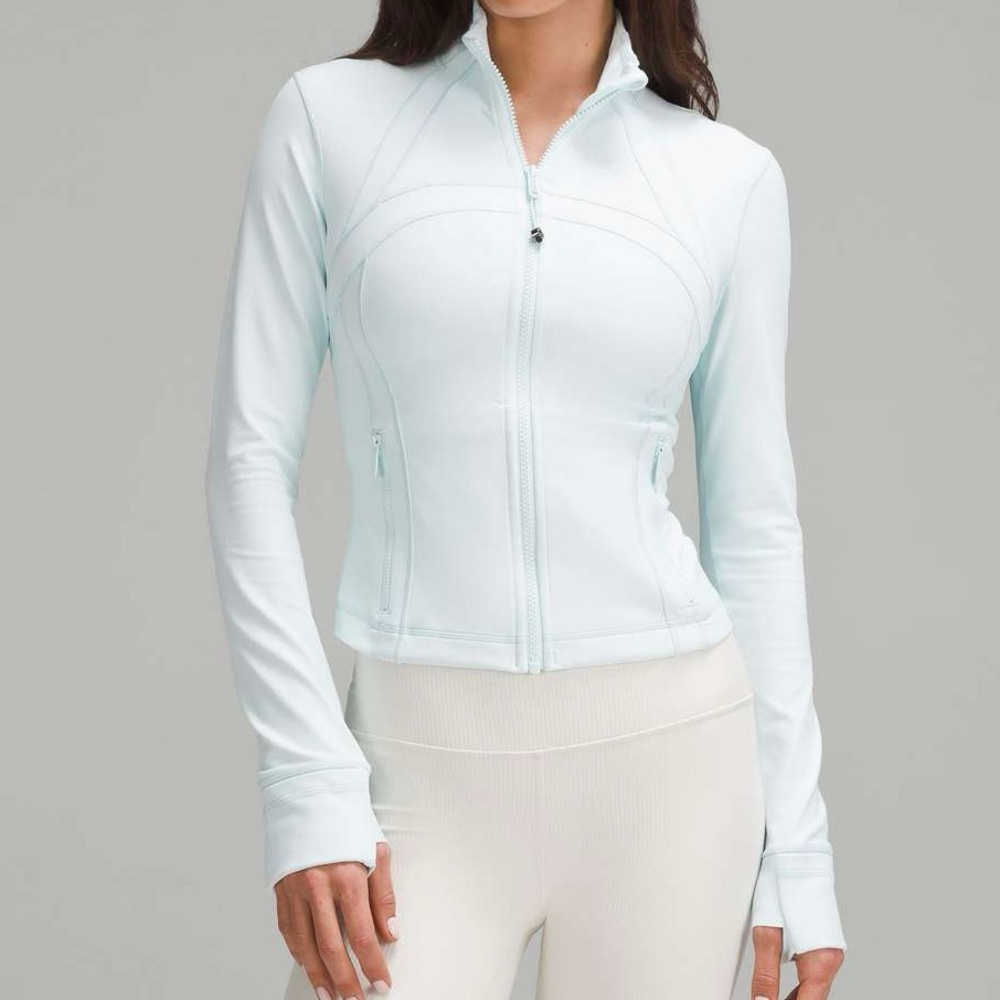 Lululemon Define Cropped Jacket *Nulu Sheer Blue